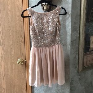 Light Pink Sequin Homecoming/formal Dress